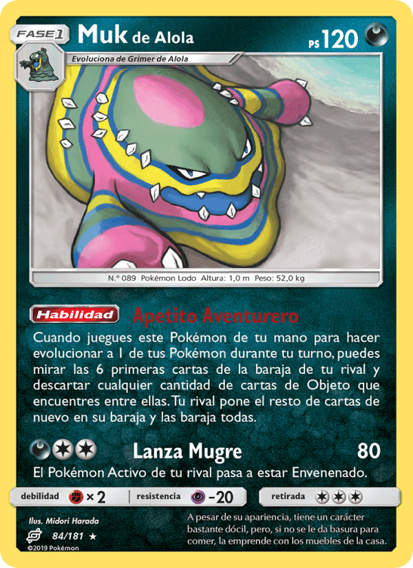 Muk de Alola, carta 84 de Union de Aliados