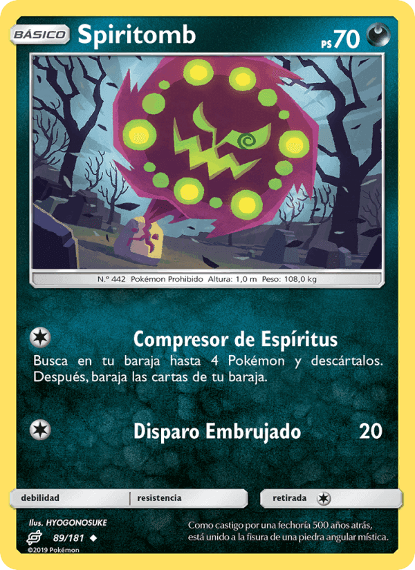 Spiritomb, card 89 from Union de Aliados