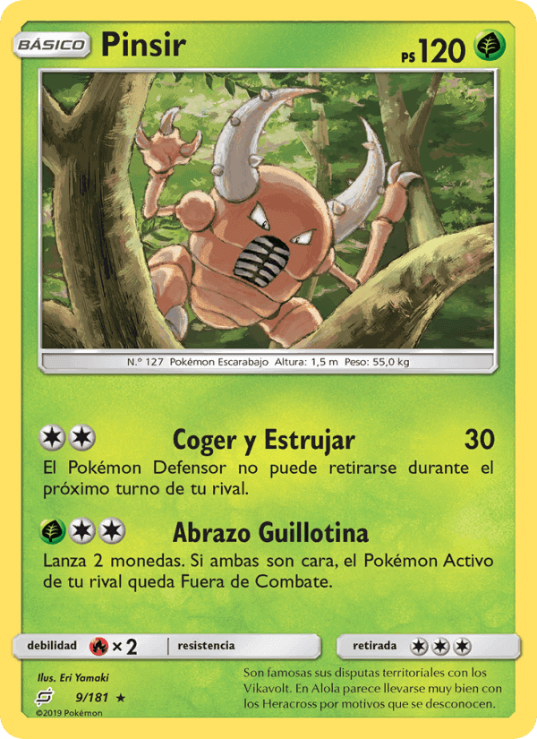 Pinsir, carte 9 de Union de Aliados