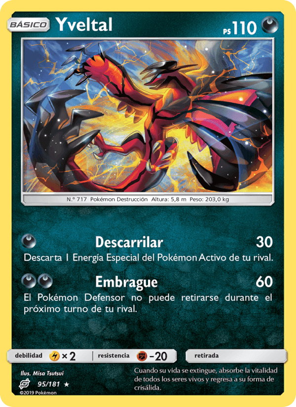Yveltal, card 95 from Union de Aliados