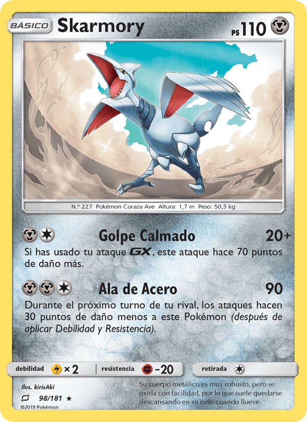 Skarmory, carta 98 de Union de Aliados