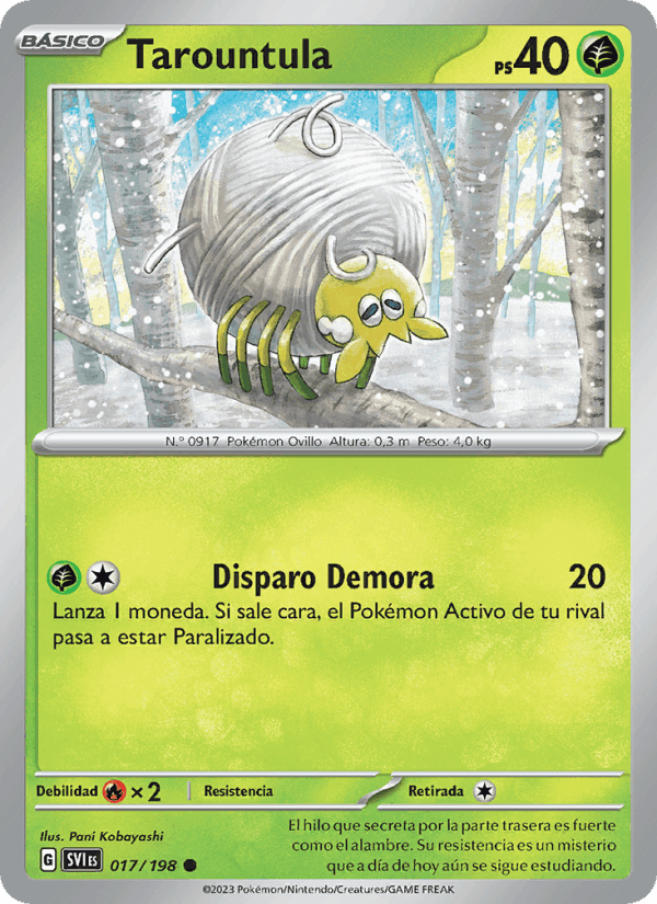 Tarountula, carta 017 de Escarlata y Púrpura