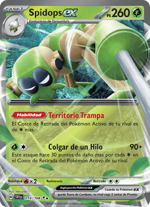 Spidops ex, carta 019 di Escarlata y Púrpura