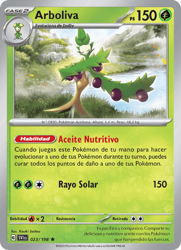 Arboliva, carta 023 de Escarlata y Púrpura
