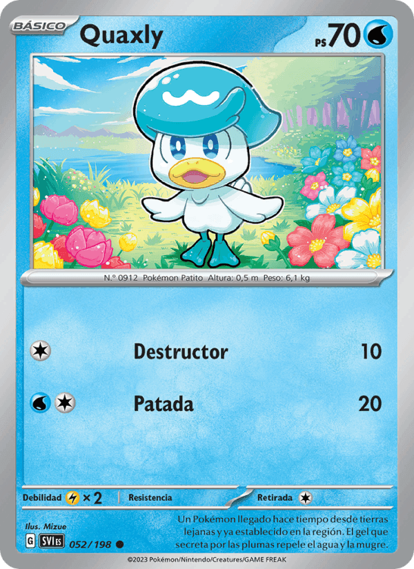 Quaxly, carte 052 de Escarlata y Púrpura
