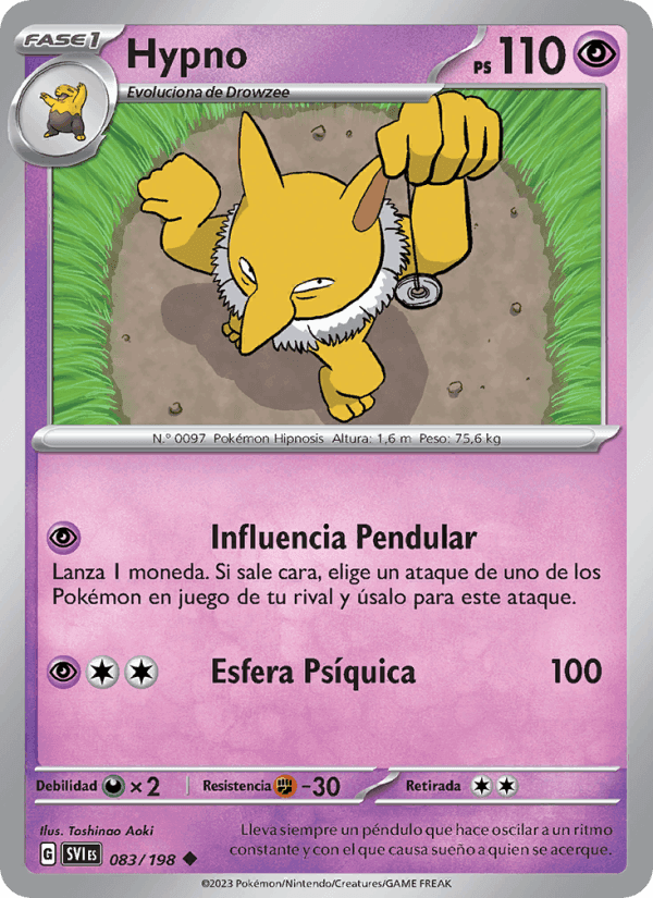 Hypno, carta 083 de Escarlata y Púrpura