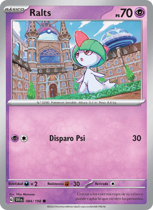 Ralts, carta 084 de Escarlata y Púrpura