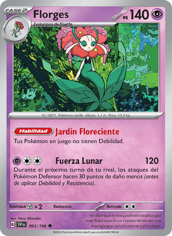Florges, carte 093 de Escarlata y Púrpura