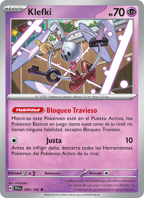 Klefki, carta 096 de Escarlata y Púrpura