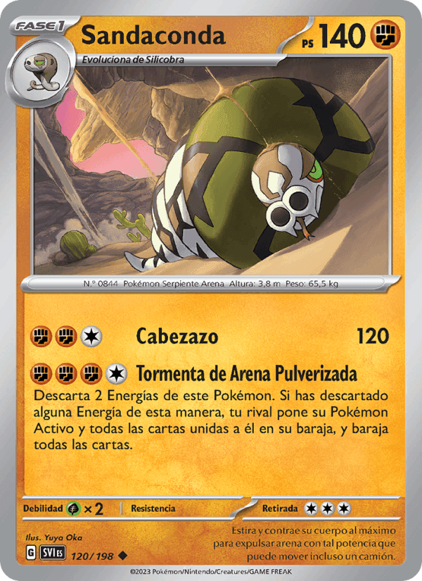 Sandaconda, card 120 from Escarlata y Púrpura