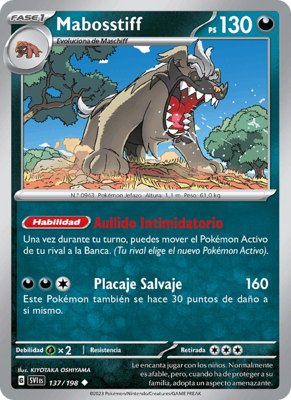 Mabosstiff, carte 137 de Escarlata y Púrpura