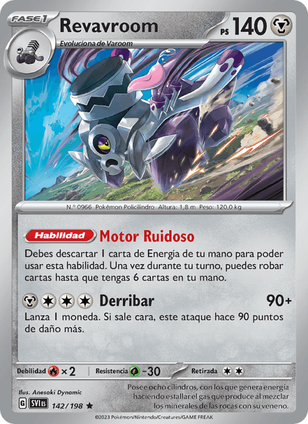 Revavroom, carta 142 di Escarlata y Púrpura