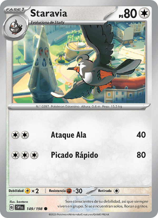 Staravia, carta 149 de Escarlata y Púrpura