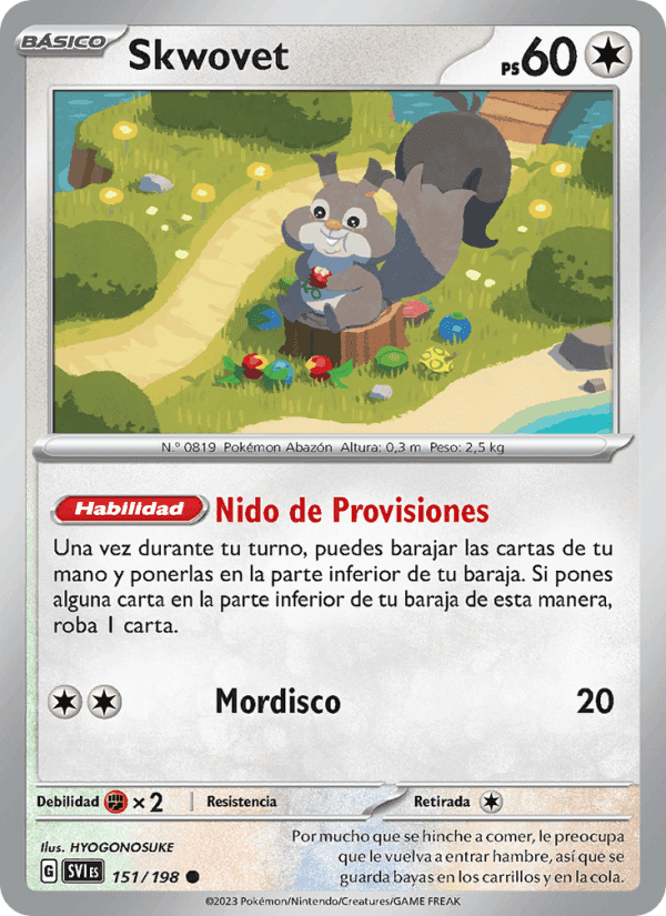 Skwovet, carta 151 de Escarlata y Púrpura