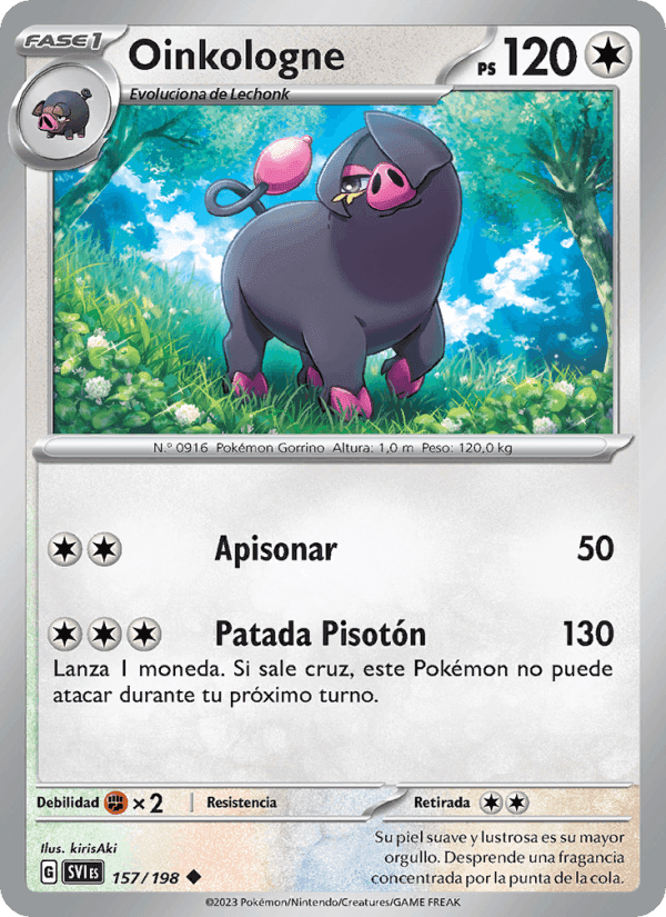 Oinkologne, carta 157 de Escarlata y Púrpura