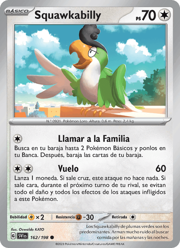 Squawkabilly, card 162 from Escarlata y Púrpura