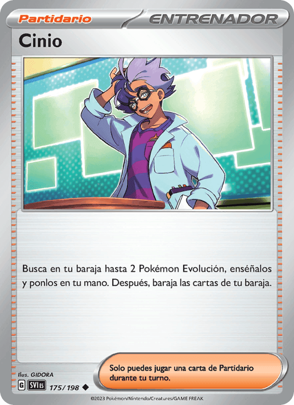 Cinio, carta 175 de Escarlata y Púrpura