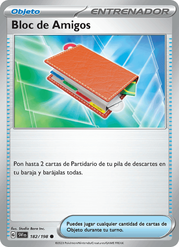 Bloc de Amigos, carta 182 de Escarlata y Púrpura