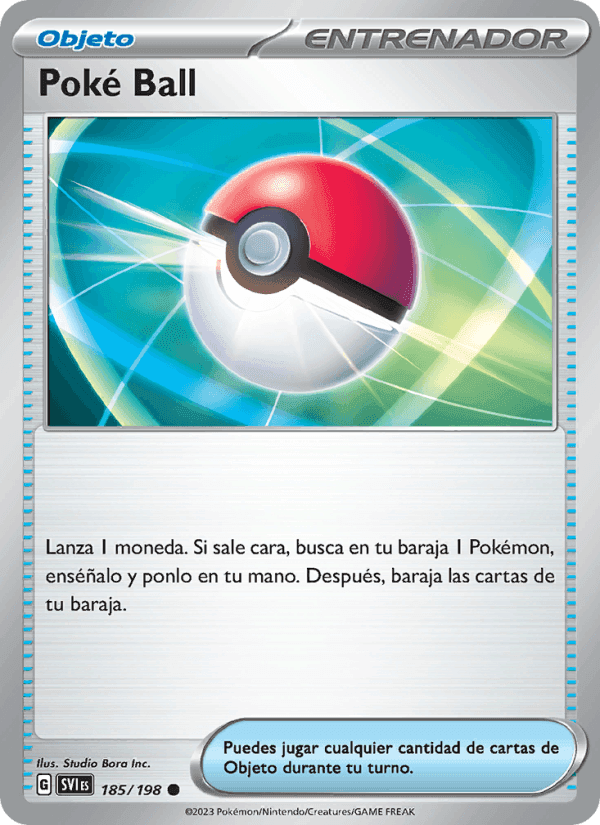 Poké Ball, carta 185 de Escarlata y Púrpura