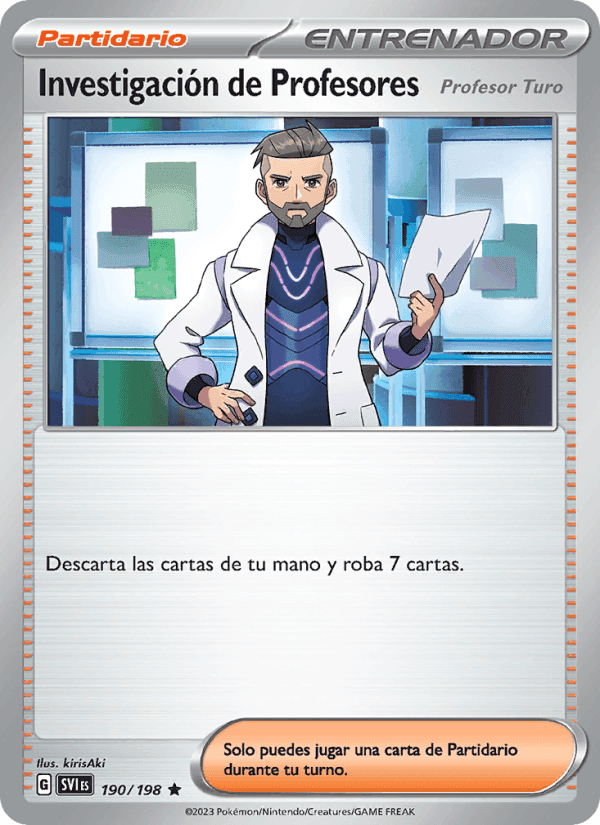 Investigación de Profesores, card 190 from Escarlata y Púrpura