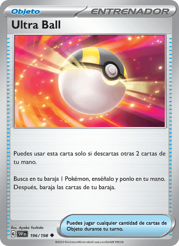 Ultra Ball, card 196 from Escarlata y Púrpura