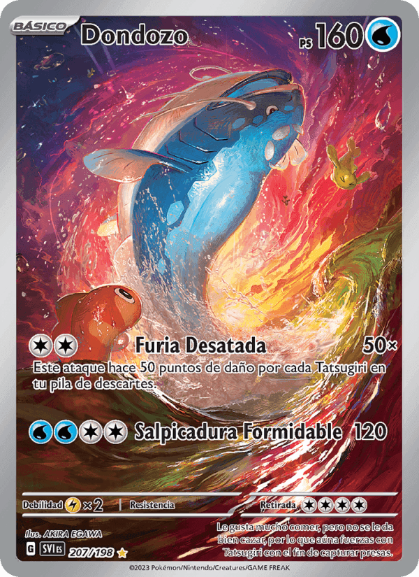 Dondozo, card 207 from Escarlata y Púrpura
