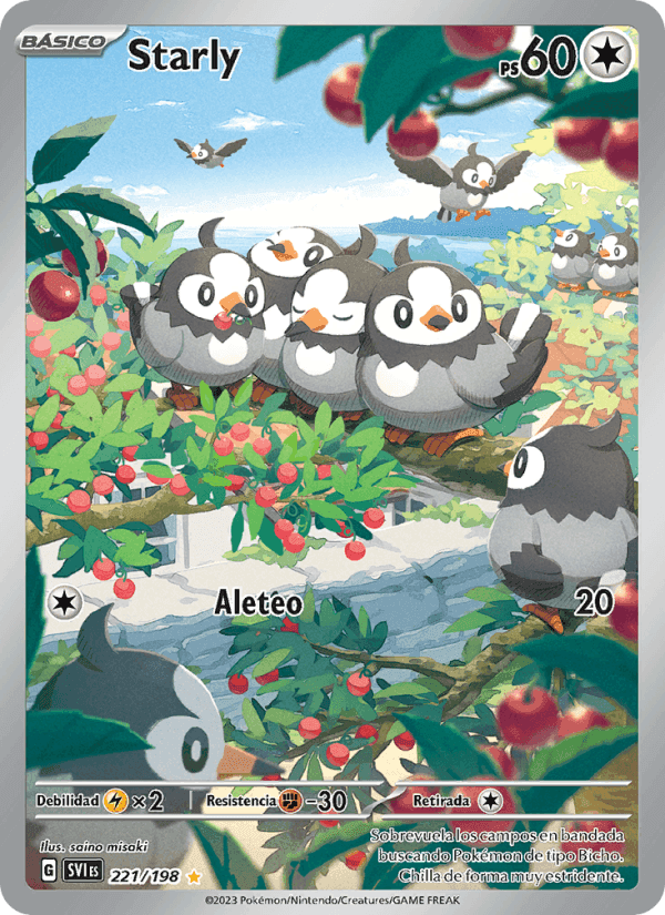 Escarlata y Púrpura の 221 番、Starly
