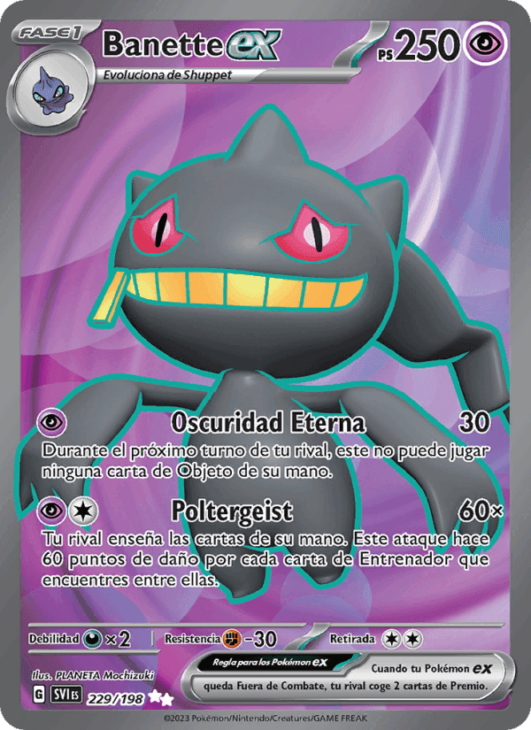 Banette ex, carta 229 de Escarlata y Púrpura
