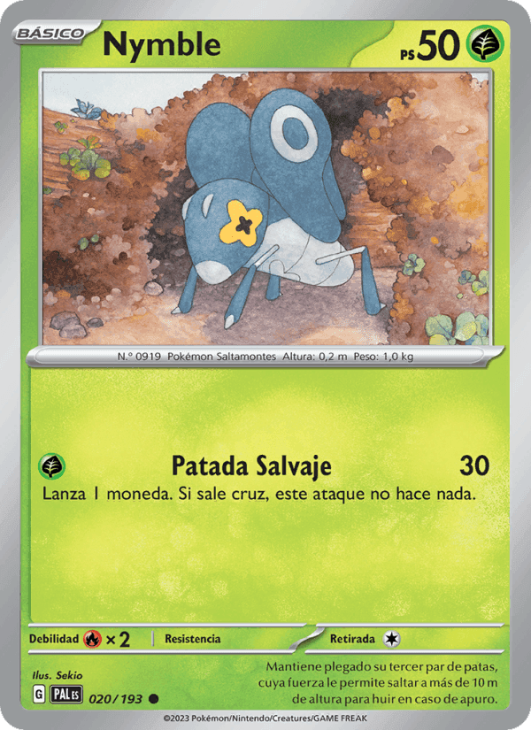 Evoluciones en Paldea の 020 番、Nymble