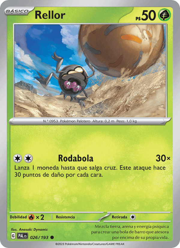 Rellor, carta 026 de Evoluciones en Paldea