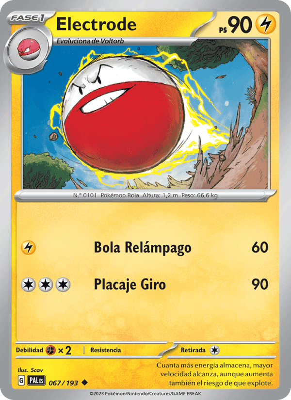 Electrode, carta 067 de Evoluciones en Paldea