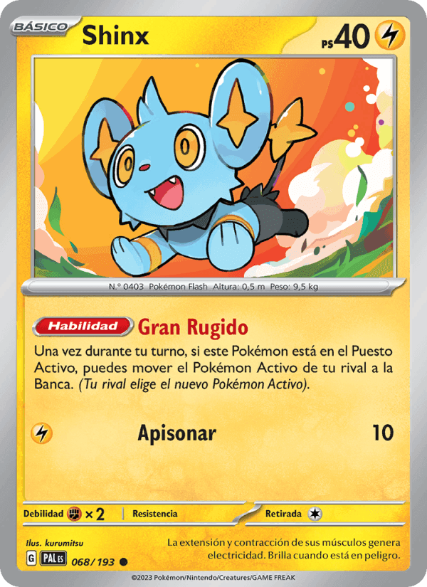 Shinx, carte 068 de Evoluciones en Paldea