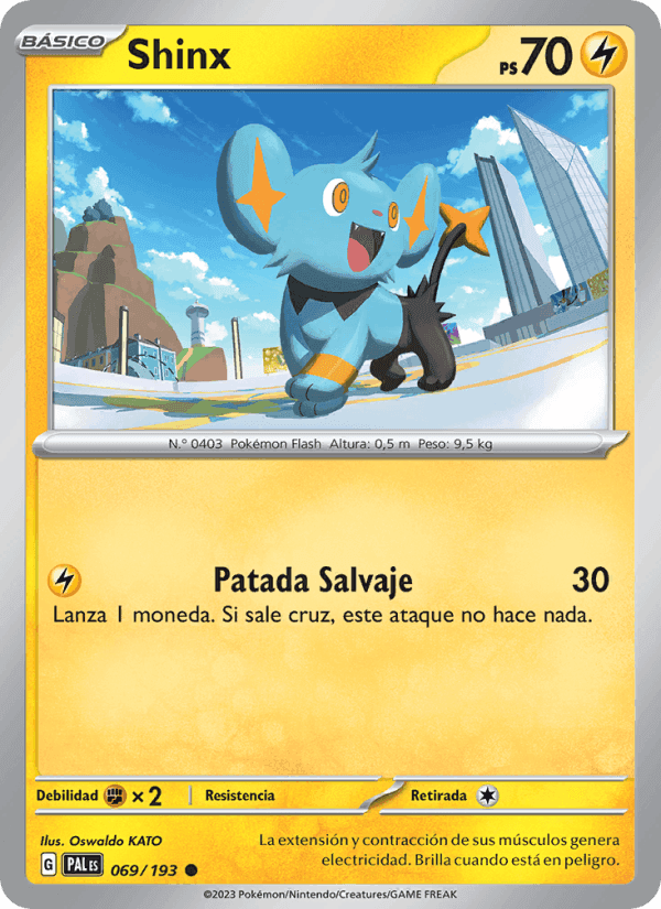 Shinx, carta 069 de Evoluciones en Paldea