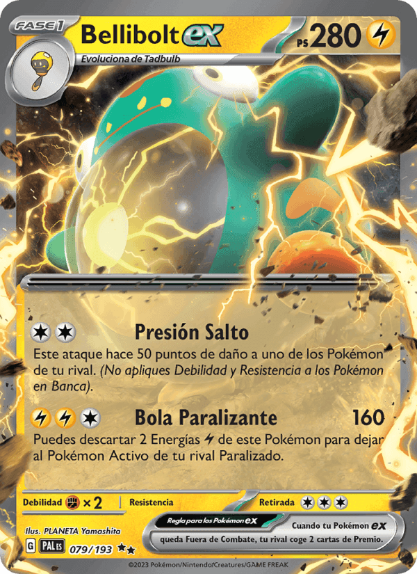 Bellibolt ex, carta 079 de Evoluciones en Paldea