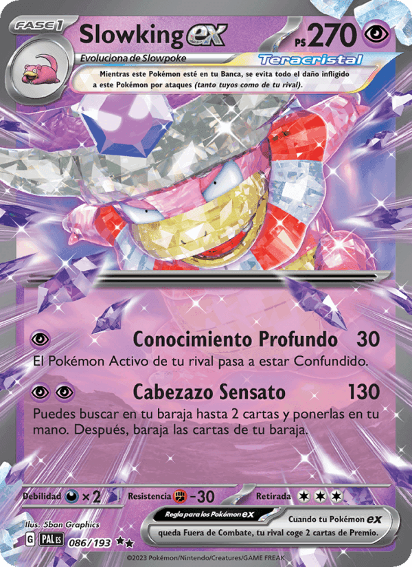Slowking ex, card 086 from Evoluciones en Paldea