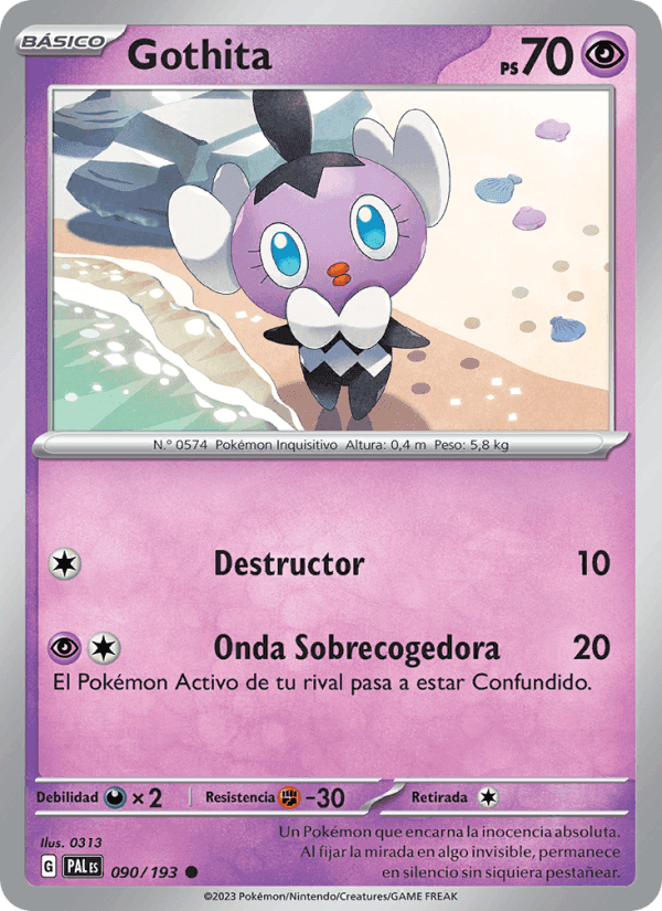 Gothita, card 090 from Evoluciones en Paldea