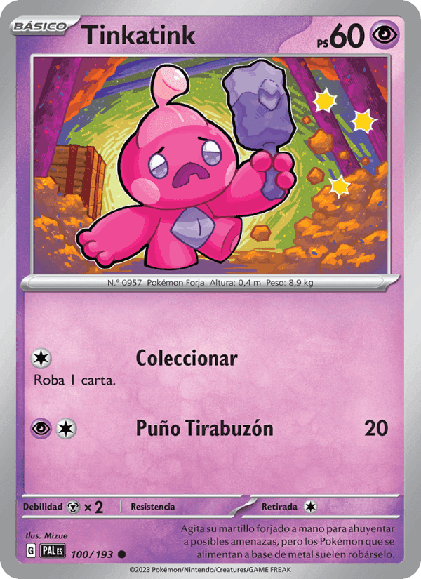 Tinkatink, carta 100 de Evoluciones en Paldea