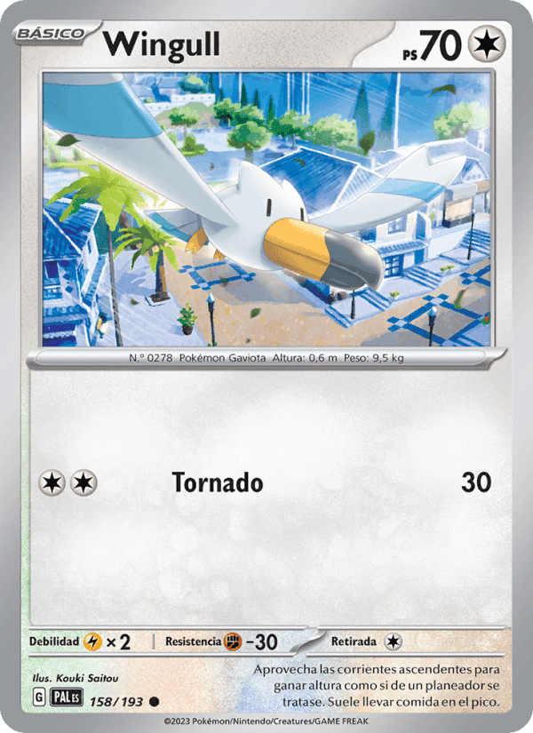 Wingull, carta 158 de Evoluciones en Paldea