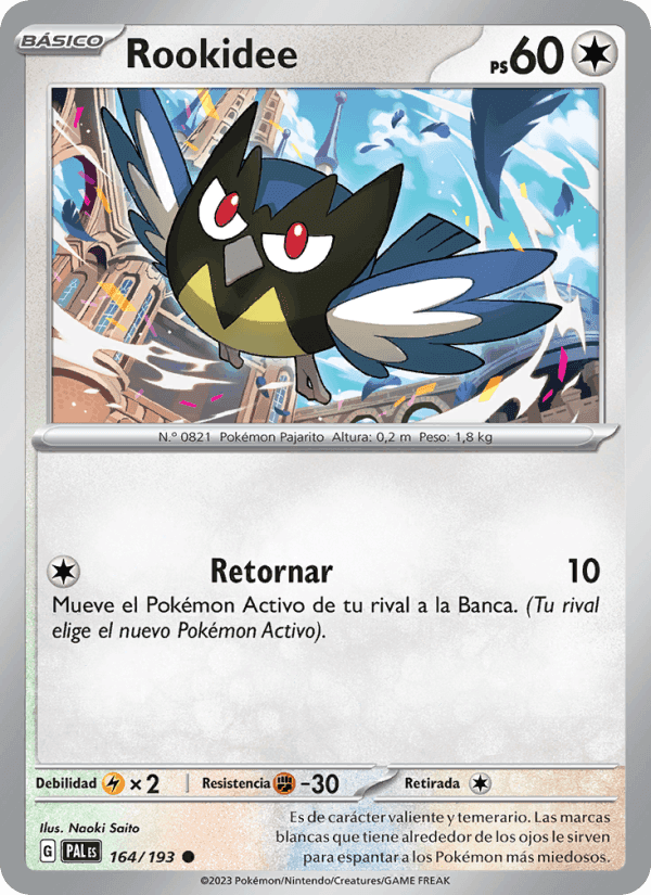 Rookidee, card 164 from Evoluciones en Paldea