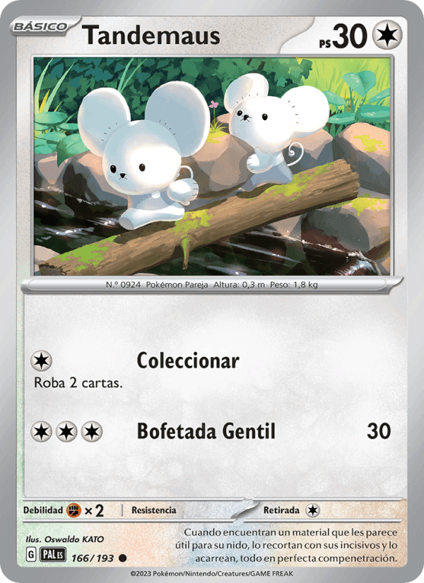Tandemaus, carta 166 de Evoluciones en Paldea