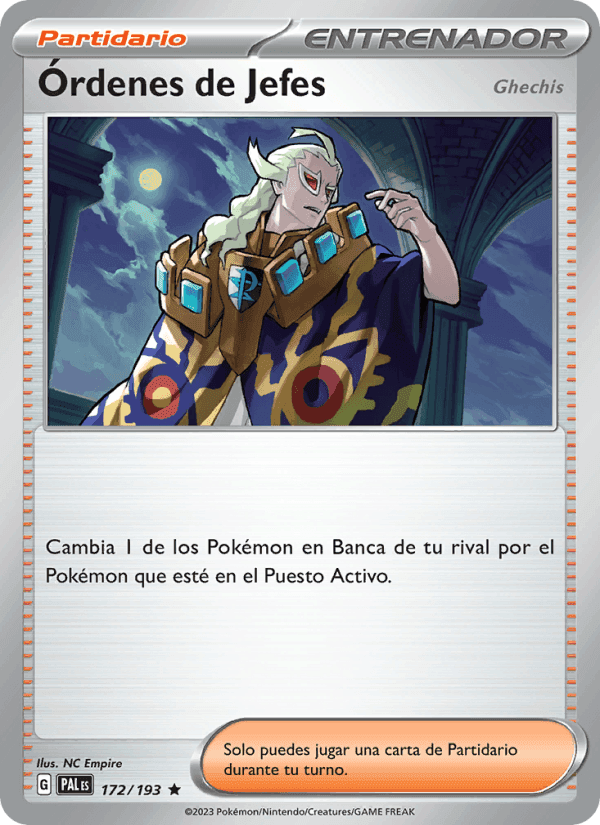 Evoluciones en Paldea の 172 番、Órdenes de Jefes