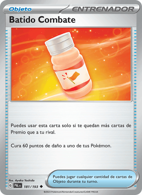 Batido Combate, card 181 from Evoluciones en Paldea