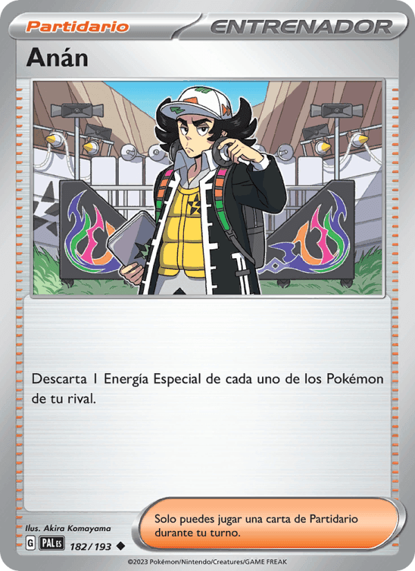 Anán, carte 182 de Evoluciones en Paldea