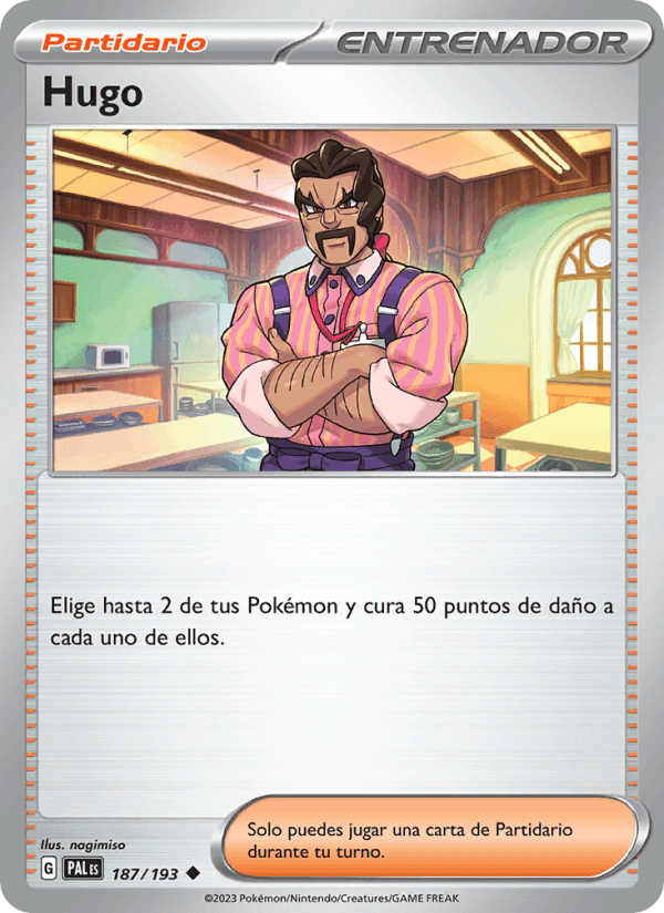 Hugo, carta 187 di Evoluciones en Paldea