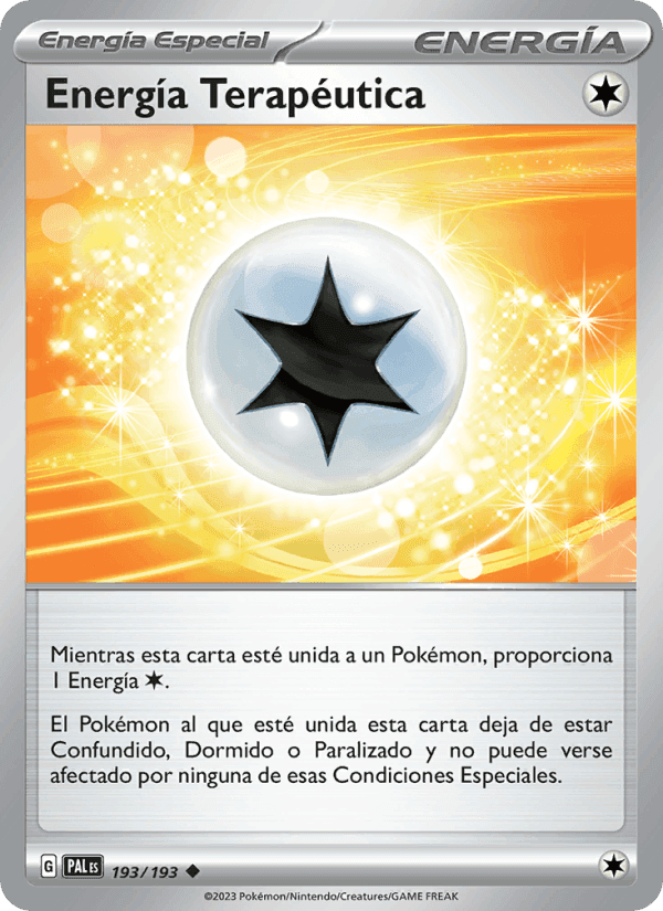 Energía Terapéutica, carta 193 de Evoluciones en Paldea