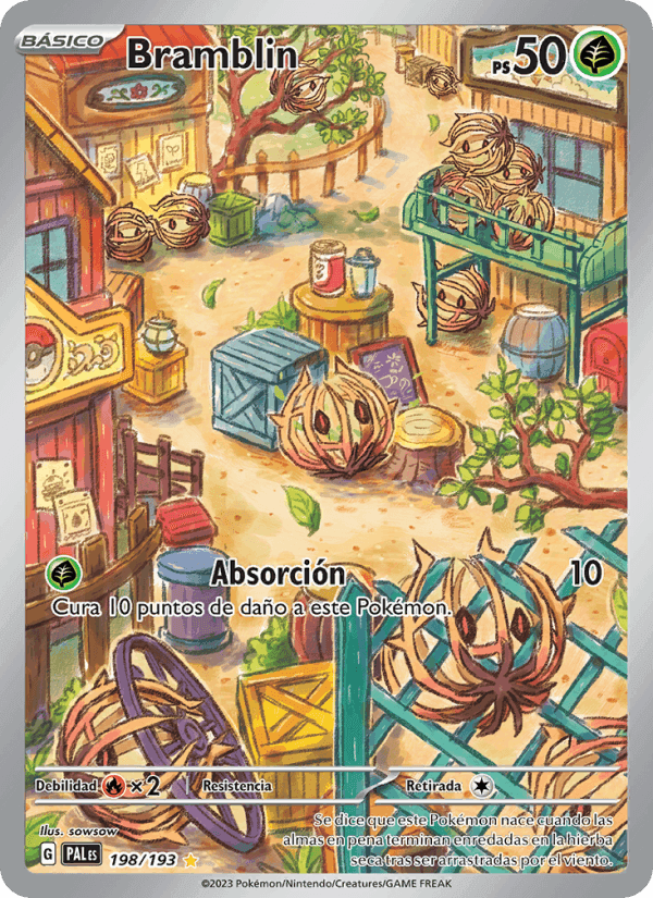 Bramblin, carte 198 de Evoluciones en Paldea