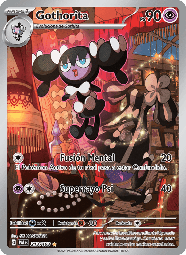 Gothorita, carta 213 de Evoluciones en Paldea