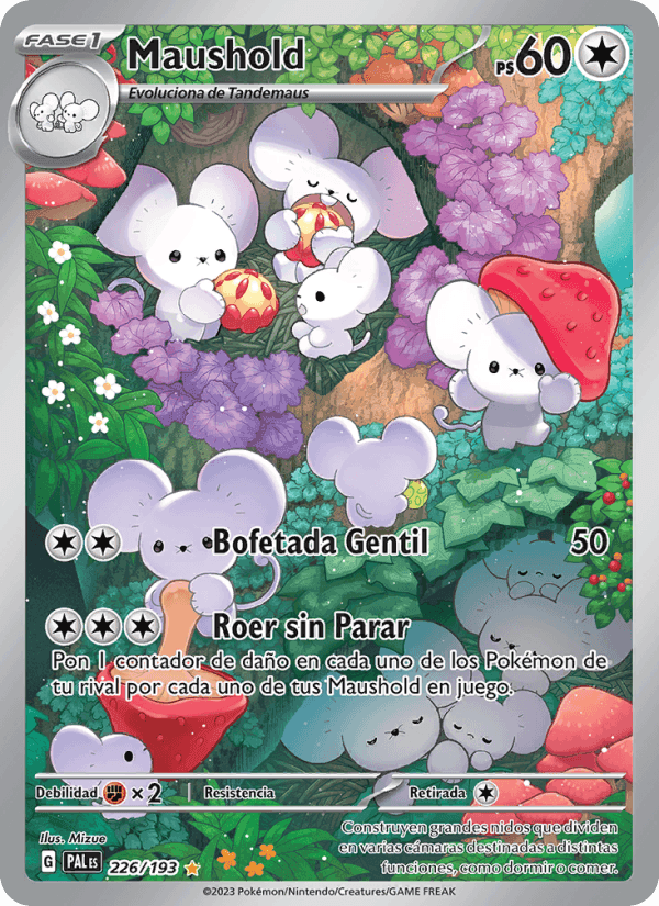 Maushold, carte 226 de Evoluciones en Paldea