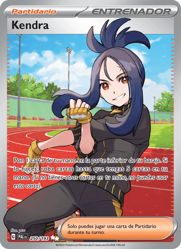 Kendra, carta 250 de Evoluciones en Paldea