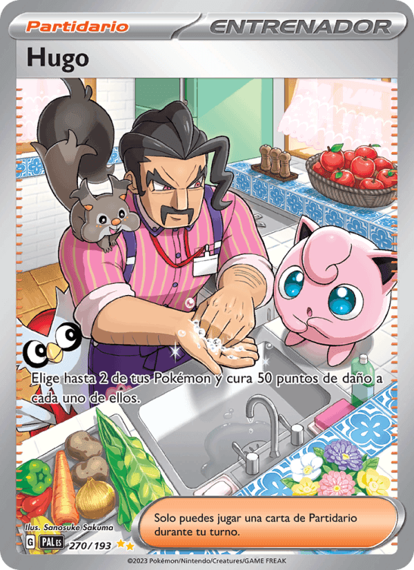 Hugo, card 270 from Evoluciones en Paldea
